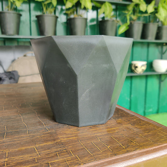 Plastic pot for plants square